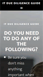 Mobile Screenshot of itduediligenceguide.com
