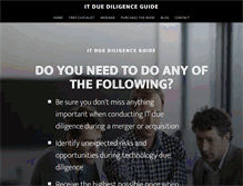 Tablet Screenshot of itduediligenceguide.com